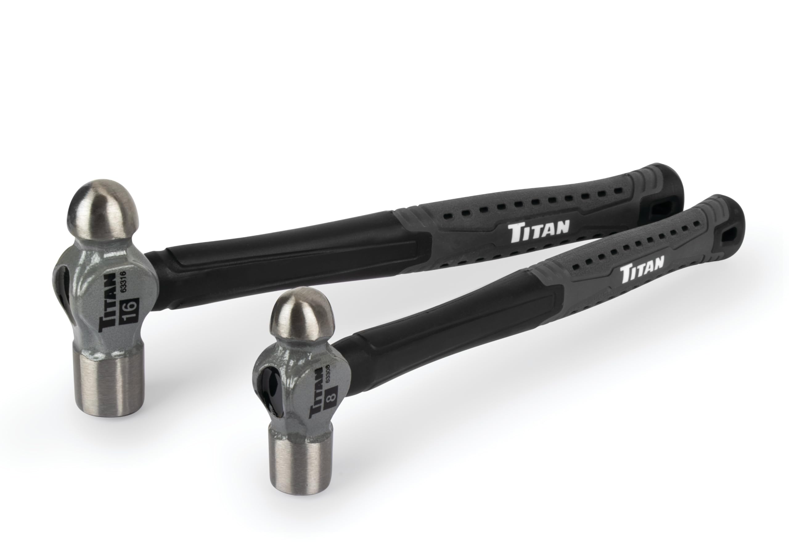 Titan 63302 2-Piece Ball Pein Hammer Set, Includes 8oz